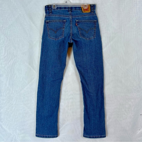 Boys Levi’s Straight Leg Blue Jeans / size 14 Reg / 27x29 - Picture 6 of 9